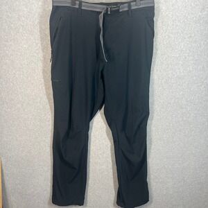 Columbia Mens Black‎ Hiking Cargo Pants with Belt XO0923 Size 36/46 Stretch